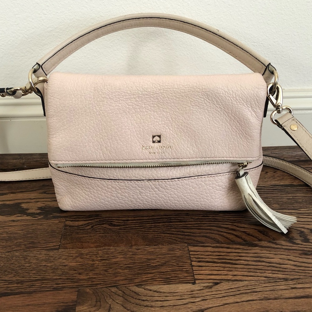 Kate Spade Crossbody Purse light pink and cream